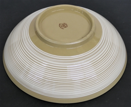 Fashion Tableware Designs by Momotaro - Ichigo Underglaze - Japanese Pottery Bowl  - Strawberry Motif - Bowl Measures 4 Tall 12 1/4 Across