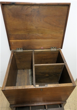 19th Century Southern Virginia Walnut Sugar Chest From Betts - Sublett House N. Main St. Danville, VA 