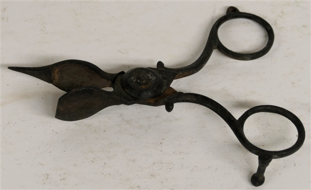 Early 19th Century Candle Snuff Scissors - Measures 4 1/2 Long