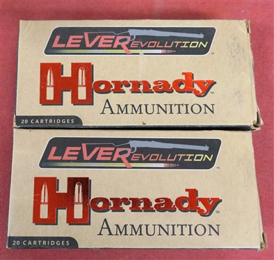 2 Boxes of Hornady LeveRevolution - 450 Marlin 325 gr. LEVERevolution Ammunition - 40 Rounds 