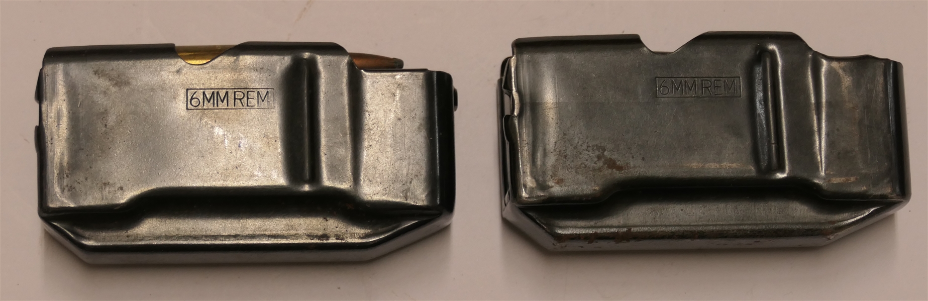 2 - 6mm REM Magazines - One with 3 Cartridges 