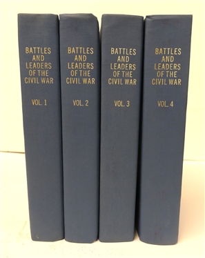 "Battles and Leaders of the Civil War" Volumes 1 - 4 - The Century Co. - New York - Copyright 1887 - Rebound with Blue Hardcovers 