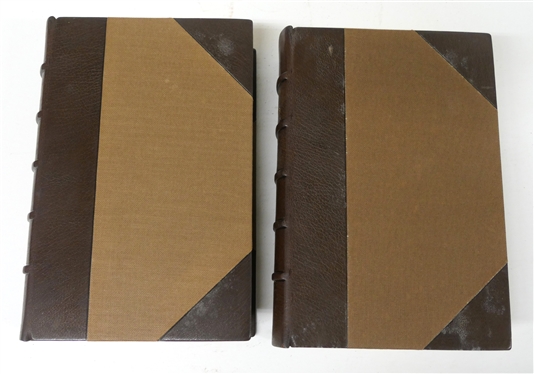 History of North Carolina by Samuel A''Court Ashe - In Two Volumes - Volumes I and II - Published in Greensboro, N.C.: Charles L. Van Noppen, Publisher - 1908 - Both Hardcover Leather Bound Books...
