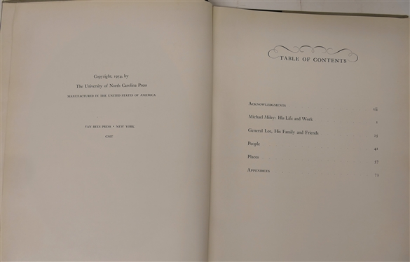 General Lee''s Photographer The Life and Work of Michael Miley by Marshall Fishwick  - Published For The Virginia Historical Society by The University of North Carolina Press 1954 - Hardcover...