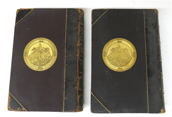 Signed by U.S. Grant and Dated 1885  Personal Memoirs of U.S. Grant Volumes I & II - 1885 Leather Bound Books with Marbleized End Pages - Volume I - - Both Volumes in Good Overall Condition -...