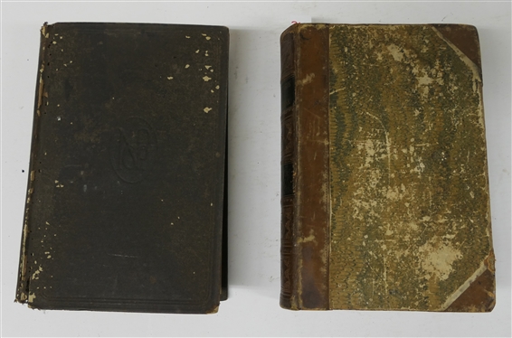 2 Copies of Life and Campaigns of General Robert E. Lee by James B. McCabe, Jr. - 2 Hard Cover Books - Leather Bound 1866 - With Maps and Steel Engravings and Brown Cover 1870 - in Rougher Condition