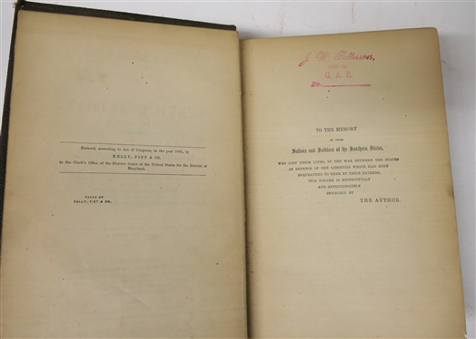 Memoirs of Service Afloat During The War Between The States by Admiral Raphael Semmes of the Late Confederate States Navy - Hardcover Book Published 1869 - Book  No. 2012 of Col. J.W. Patterson...