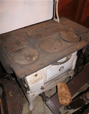Victor Junior White Enamel Cook Stove