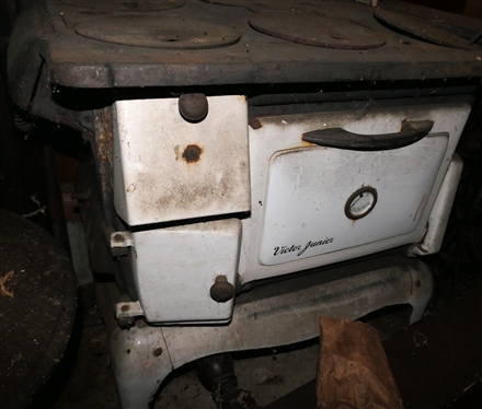Victor Junior White Enamel Cook Stove