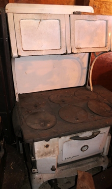 Victor Junior White Enamel Cook Stove
