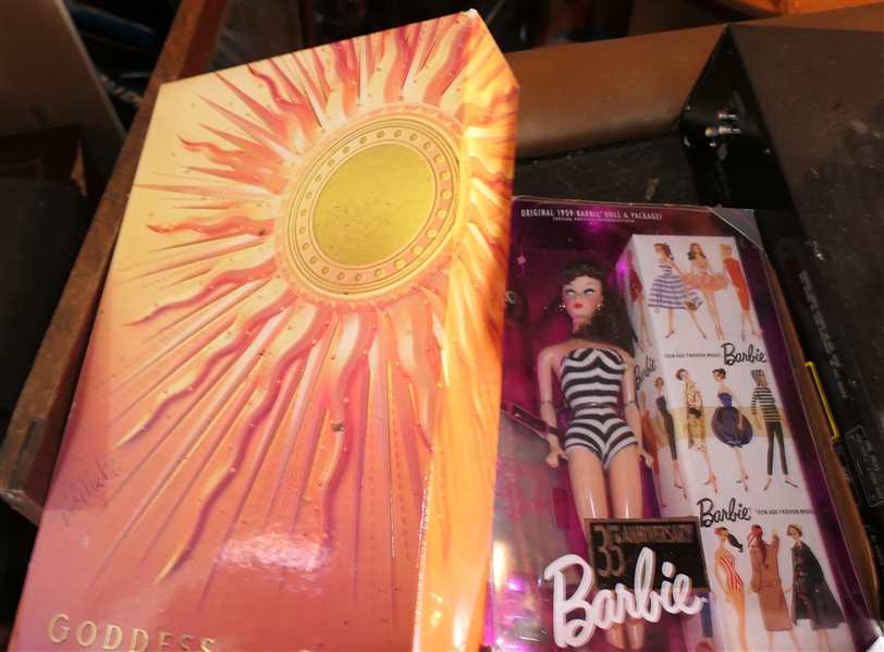 Many Barbie Dolls in Original Boxes