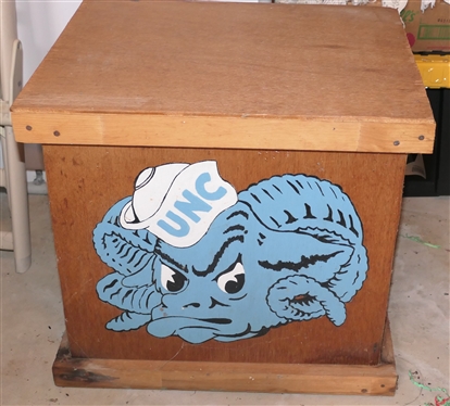 UNC Tarheels Hand Painted Toy Chest 