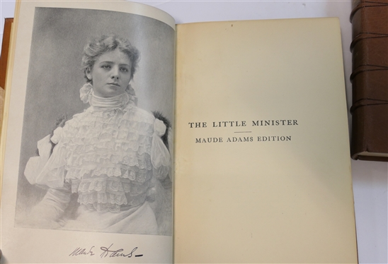 3 Leather Bound Books - Three Courses and A Dessert by Cruikshank with Fun Illustrations - 1881 - London : George Bell & Sons, ''Wisdom of the Ages by Gilbert - Garden City Publishing Company,...