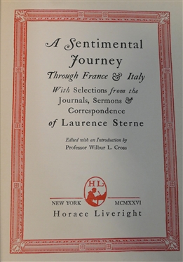 3 Leather Bound Books - A Sentimental Journey by Sterne 1937 - Horace Liverite, The Story of Confucius by Brown - 1927 David McKay Company, and Flowering of New England by Brooks - 1936 -...