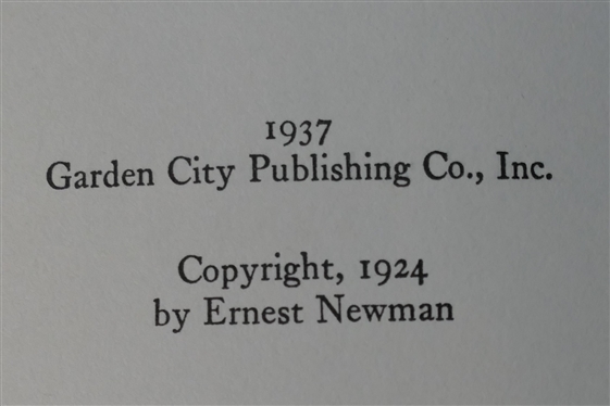 2 Blue Leather Bound Books - Six Years in the Malay Jungle by Wells - 1927 Garden City Publishing Company and Wagner As A Man and Artist by Newman  -1937 Garden City Publishing Company 