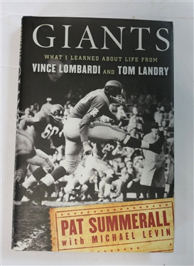 "Giants - What I Learned About Life From Vince Lombardi and Tom Landry" by Pat Summerall - Author Signed - Hardcover Book with Dust Jacket - Published in 2010 