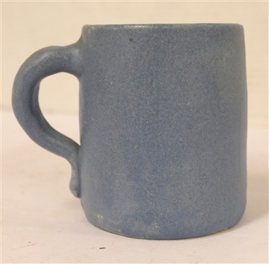 Pisgah Forest Pottery Cameo Mug - Signed Stephen - Dated 1932 - Musician on Front and Stephen - Mug is 3 1/2 Tall 