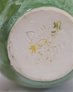 Dover Pottery Light Green Crystalline Pottery Vase - Signed Dover ''94 AAMC - Dover Pottery Seagrove,  NC - Al McCanless Potter - Vase is 8 1/2 Tall 