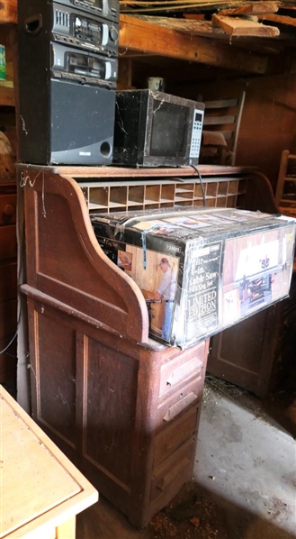 Oak "S" Roll Top Desk