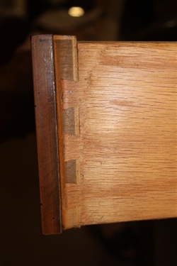 Beautiful Silver Chest by National Furniture Mt. Airy Limited Edition Series 3 - Solid Oak Cellarette Style Chest with Burl Finished Drop Front - Lift Top with Lift Out Silver Drawer - 3 Drawers...