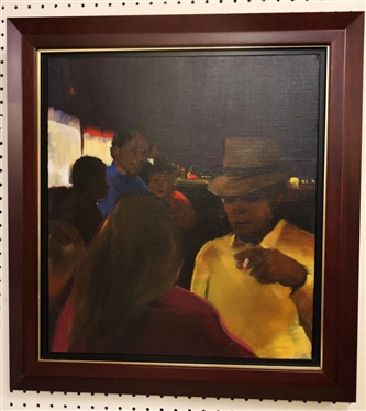 Joel Coplin Oil on Linen Painting  Conny - Artist Signed and Dated on Reverse - 1999 - Art is 18 by 20 