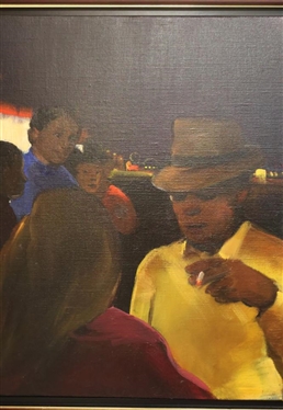 Joel Coplin Oil on Linen Painting  Conny - Artist Signed and Dated on Reverse - 1999 - Art is 18 by 20 