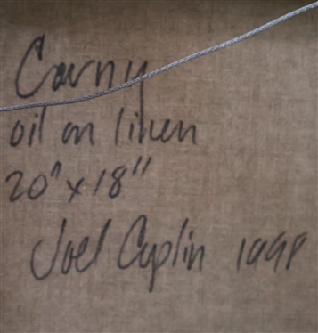 Joel Coplin Oil on Linen Painting  Conny - Artist Signed and Dated on Reverse - 1999 - Art is 18 by 20 