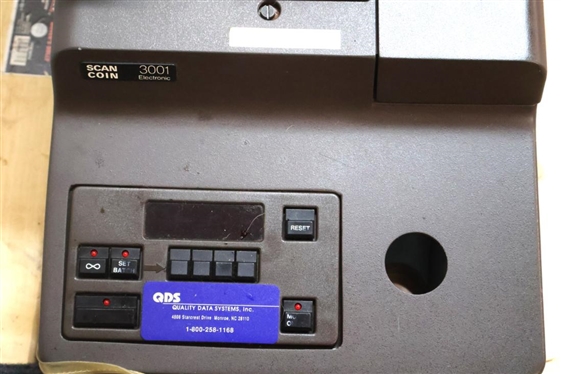 Scan Coin SC 3001 Electronic Coin Counter & Sorter - Coin Counting Machine - Not Tested