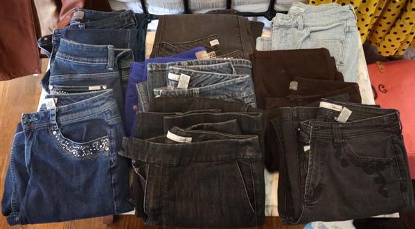 11 Chicos Pants - Jeans, Trousers, Embellished Denim, Corduroy  - Sizes 00, 0 and 0.5