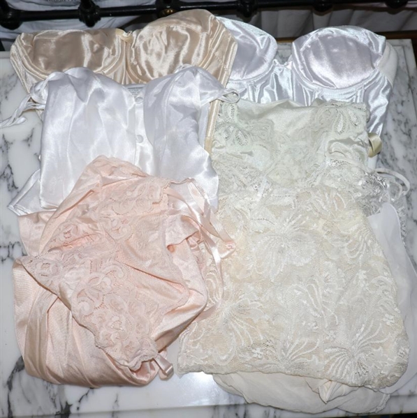 Group of Lingerie - Bras, Slips, Camisole and Nightie