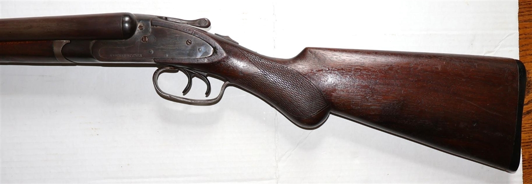American Gun Company - New York 20 Gauge Double Barrel Shotgun Carved Fore Arm and Stock  - Gun Transfers at RAM Arms Mt. Hermon, VA or Winstead's Auction Co. By Appointment