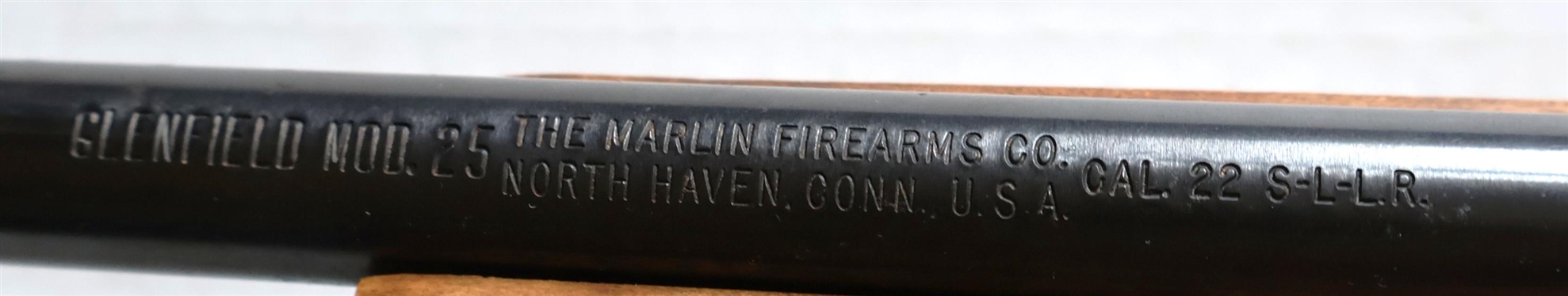The Marlin Firearms Co. Glenfield Mod. 25 .22 Caliber Rifle - Fires .22 S, L, or LR  - Gun Transfers at RAM Arms Mt. Hermon, VA or Winstead's Auction Co. By Appointment