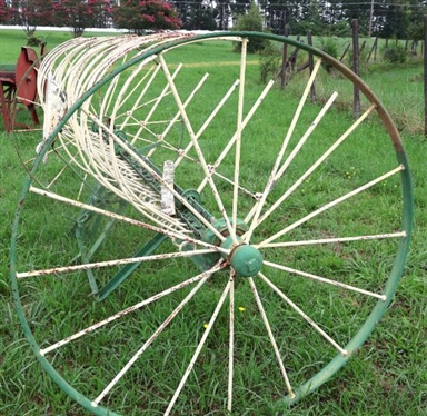 Antique Horse Drawn Hay Rake with Hames 