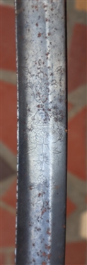 War of 1812? Federal Eagle Head Sword - Brass Guard - Bone / Ivory Grip - 31 Curved Blade 36 Total Length - D Guard Has Been Broken - See Photo