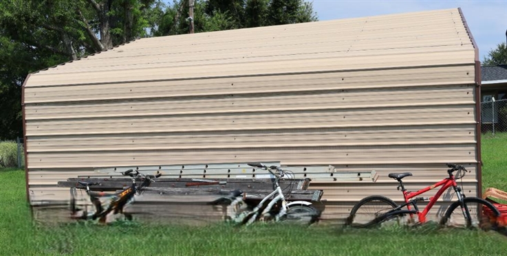 Metal 2 Car -  Car Port / Shed - Buyer Must Remove 