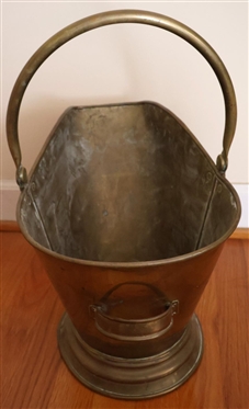 Antique Brass Coal Skuttle 