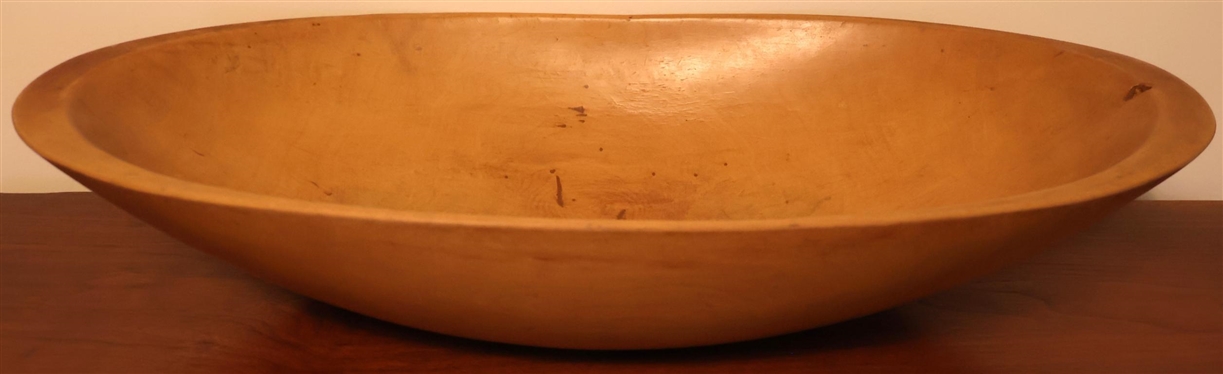 Large Handmade Virginia  Dough Tray / Dough Bowl - Repair in Center - 25 By 12 1/2 