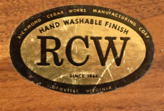Richmond Cedar Works Salad Set - 10 - RCW Richmond Cedar Works - Danville, VA - Individual Salad Bowls - Salad Bowl is 12 Across - All  Bowls all Have Original Stickers 