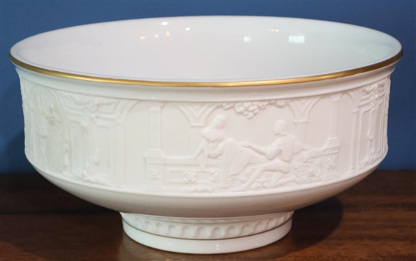 The Romeo and Juliet Bowl - Fine Porcelain by The Franklin Mint - 5 1/4 Tall 10 1/4 Across