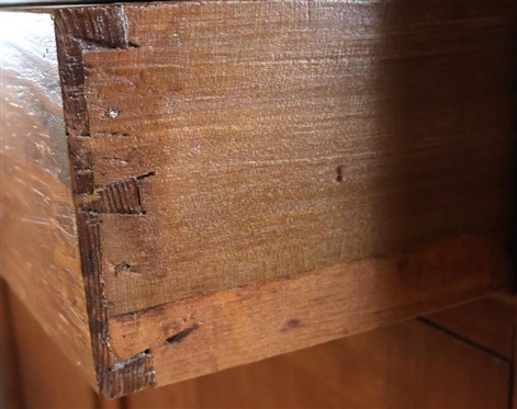 19th Century Piedmont Region 8 Tin Pie Safe - Hand Punched Tins with Star and Pinwheel Design - Paneled Sides and Bottom Doors - Hand Dovetailed Drawer - 68 Tall 43 By 18 