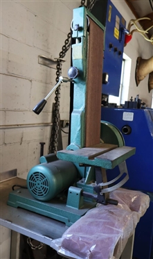 3/4 HP Belt Sander - KH 110V - Phase 1 with Sand Paper and Stainless Table - NO Other Contents