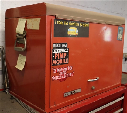 Craftsman Tool Chest - 23 Drawers - Handles on Ends - Top Folds - 18 Tall 26 By 16 - NO CONTENTS