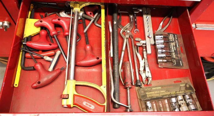 Tool Lot - Hex Wrenches, Hack Saws, Vise Grips, Etc. 