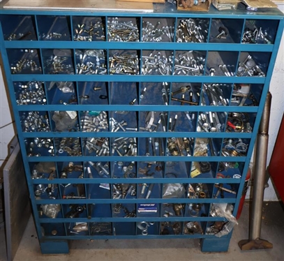 Bowman Bolt Cabinet Full of Misc. Bolts and Hardware
