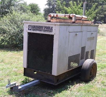 Generac Generator with Custom Muffler 1248 Hours - From Gregory Poole Equipment Co. 