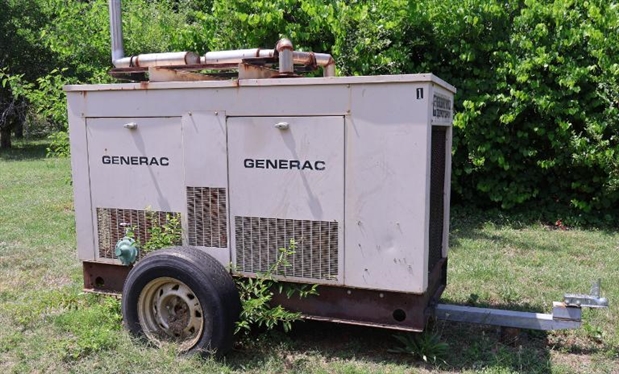 Generac Generator with Custom Muffler 1248 Hours - From Gregory Poole Equipment Co. 