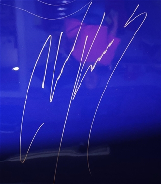 Authentic Race Driven NASCAR Hood Autographed by LOWES 48 Driver Jimmie Johnson and Crew Chief Chad Kanus