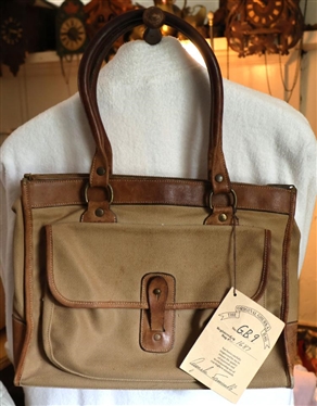 The Original Ghurka Bag By Marley Hodgson - No. G.B. 9 - Registered Bag with Original Registration Hang Tag - Minimal Wear - Finest Handmade Leather Gear Norwalk Connecticut