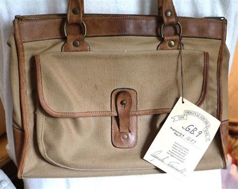 The Original Ghurka Bag By Marley Hodgson - No. G.B. 9 - Registered Bag with Original Registration Hang Tag - Minimal Wear - Finest Handmade Leather Gear Norwalk Connecticut