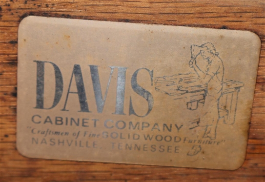 Beautiful Chippendale Style Mahogany Console Table by Davis Furniture - Nashville, Tennessee - 3 Dovetailed Drawers with Brass Hardware - 30 Tall 54 by 14 